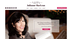 Desktop Screenshot of juliannemaclean.com